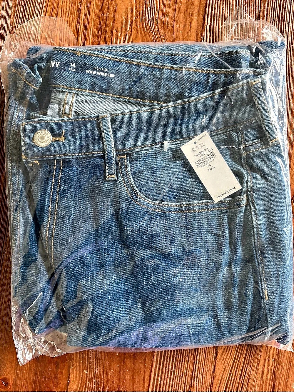 Old Navy Wide Leg Jeans in Blue Size 14 Tall NWT
